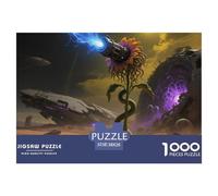 Medusa Sunflower 1000 Pieces Premium Jigsaw Age 3+ Cool Collage Effect, Fun Details, Educational, Challenging 38x26cm/1000pcs