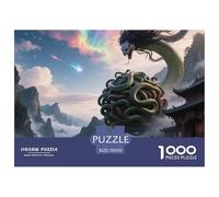 Medusa Sunflower 1000 Pieces Premium Jigsaw for Adults Cool Collage Effect, Home Decoration, Educational, Challenging 70x50cm/1000pcs