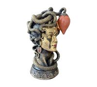 Medusa Table Lamp, Bedside Lamp Medusa Gorgon Mythology, 9in Greek Ancient Olympus Decoration Gorgon Desk, for Kitchen, Living Room, Home, Halloween, Desk