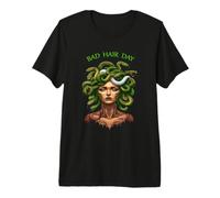 Medusa White Snake Bad Hair Day Premium T-Shirt