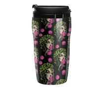 Medusa with Bubble Pattern Printed Coffee Mugs Insulated Travel Mug Reusable Water Cup with Lid for Home Outdoor 9 OZ /12 OZ
