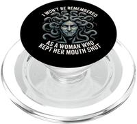 Medusa Won't Be Remembered Kept Her Mouth Shut Gorgon PopSockets PopGrip for MagSafe
