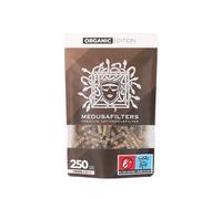 Medusafilters 250 Premium Carbon Filters Slim Ø 6mm | Tip Size | ORGANIC Edition | with vegan fibre caps and coconut shell activated carbon