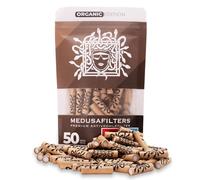Medusafilters 50 Premium Carbon Filters Slim Ø 6mm | Tip Size | Organic Edition | with Vegan Fibre caps and Coconut Shell Activated Carbon