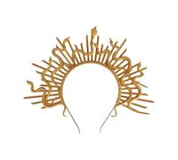 Medusas Headpiece Gold Snake Crowns Mythical Costume Fashion Accessory for Trendy Women Halloween Party Supplies