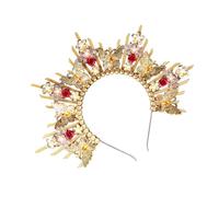 Medusas Headpiece Gold Tiaras Crowns Mythical Costume Fashion Accessory for Trendy Women Halloween Party Supplies