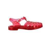 Méduse Sun - Women's PVC Fisherman Sandals - Jelly Sandals - Waterproof - Beach Pool Sandals - Lightweight, Glitter Red, 2 UK