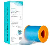 Medvance Cuttable Soft Silicone Tape - Waterproof Breathable Tape for All Skin Types - Easy Apply Non Stick Tape for Wounds - Adhesive Silicone Bandages for Blisters (3 Pack, 5 Feet Rolls)