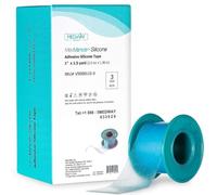 Medvance Soft Silicone Tape with Perforation for Easy Cut Size - 1" Width (3 Pack, 1.5 Yards)