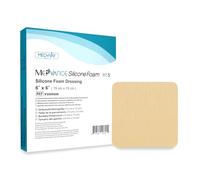 MedVance TM Silicone - Silicone Adhesive Foam Absorbent Dressing, 6"x6", Box of 5 dressings