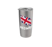 Medway Great Britain Flag British Heritage & English Pride Stainless Steel Insulated Tumbler