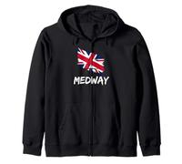 Medway Great Britain Flag British Heritage & English Pride Zip Hoodie