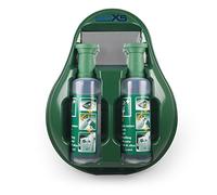 MedX5 (Upgrade 2019) 2x 500 mL NACL 0,9%, emergency eye wash, eye wash station with mirror, eye wash with sterile saline solution (0.9%), eye wash liquid, eye wash, eye wash bottle