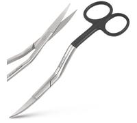 Medxpress Double Curved Bent Handle Embroidery Scissors 6 Inch Stainless Steel Embroidery Scissors for Fabric Stitches and Crafting Machine Embroidery Sewing Applique scissors.