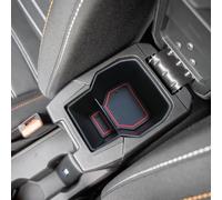 MEDZUK 3 Colors Compatible with Dacia Jogger 2021-2024 2025 Car Center Console Armrest Storage Box, Glove Compartment Organiser Tray Accessories (Red)