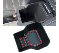 MEDZUK 3 Colors Compatible with Dacia Jogger | Hybrid | Extreme 2021-2024 2025 Car Center Console Armrest Storage Box, Glove Compartment Organiser Tray Accessories (Red)