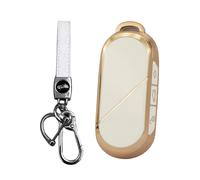 MEDZUK 【4 Colors】 Compatible with Mini Countryman U25 SE Electric 2024 Car Key Fob Cover with Keychain Accessories, white, S