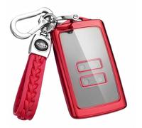 MEDZUK Car Key Cover Compatible with Dacia Sandero | Sandero Stepway 3 2020-2024 2025 Dacia Logan 3 2020-2024 2025 TPU Key Fob Cover , Key Case Protection Accessories with Keychain (Red)