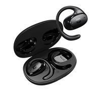 MEE audio AirHooks Pro True Wireless Open Ear Sports Headphones Bluetooth Earbuds - Comfortable Sweatproof Non-Isolating Headset Earphones for Safer Workouts & Running