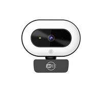MEE audio CL8A 1080p HD Webcam with Ring Light, Microphone, Autofocus, Low Light Correction, 360° Rotation; USB Streaming Web Camera for Video Calling via Zoom/Skype on Computer PC Mac Laptop Desktop