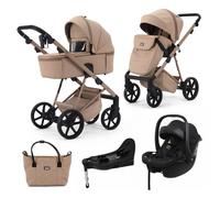 Mee-go Milano Natura 3 in 1 Plus Base Travel System - Camel