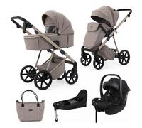 Mee-go Milano Natura 3 in 1 Plus Base Travel System - Cappuccino