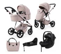 Mee-go Milano Natura 3 in 1 Plus Base Travel System - Rose