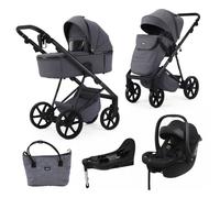 Mee-go Milano Natura 3 in 1 Plus Base Travel System - Stone