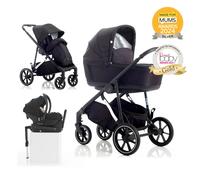 Mee-Go UNO Plus 3-in-1 with ISOFIX Base Travel System - Black/Chrome