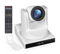 Meeasier NDI PTZ Camera 30x Optical Zoom, AI Auto-Tracking, High-Speed 3G-SDI/HDMI/PoE/USB 3.0/LAN/IP Supports, True HD 1080P@60fps Output for Church Worship, Conference, Education, Wedding Streaming