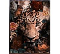 Meecaa DIY Oil Painting Leopard Print for Adults and Beginners 16x20 Inch