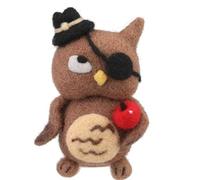 Meecaa Needle Felting Starter Kit, Owl Animals Needle Felting Set, Wool Felt, Foam Mat, DIY Home Decoration Needle Felting Craft Party Supplies for Beginners (Owl)