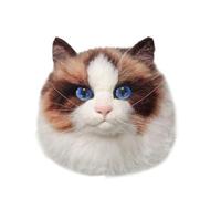 Meecaa Needle Felting Starter Kit, White Cat Animals Needle Felting Set, Wool Felt, Foam Mat, DIY Home Decoration Needle Felting Craft Party Supplies for Beginners (White Cat)