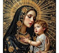 Meecaa Special Shaped Diamond Painting Kits with Tools, Maria Goddess Dove Flower DIY 5D Full Drill Cross Stitch Diamond Mosaic Art Crafts 30x30cm (Goddess 2)