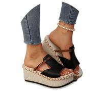 MEECHI Women's Wedge Sandals Roman Summer Slippers