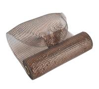 MEEDEE Brown Deco Mesh 10 Inch Deluxe Wide Foil Metallic Mesh Ribbon Chocolate Deco Mesh Harvest Mesh Ribbon Fall Mesh for Wreaths, Garland, Christmas Tree, Gift Wrapping, Bows Making (30 Feet)