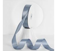 MEEDEE Dusty Blue Satin Ribbon - 1 Inch x 50 Yards Polyester Wrapping Ribbon for Crafts, Weddings, Flower Bouquets & Holidays