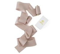 MEEDEE Dusty Rose Silk Ribbon 2 Inch Mauve - 5 Yards on Spool for Craft, Wedding Decor, Flower Bouquet, Bridal Shower - Pure Silk Hair Vintage Fabric