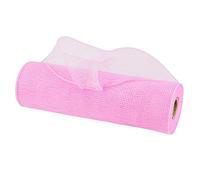 MEEDEE Pink Deco Mesh 10 Inch Rolls Mesh Wreath Ribbon Light Pink Ribbon for Christmas Tree, Garland, Staircase, Mailbox, Centerpiece, Making Wreaths, Decorating and Crafts (30 Feet)