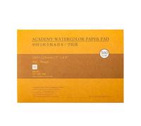 MEEDEN 5x7" Cotton Watercolor Paper Block, Textured Surface, Rough Grain, 140lb/300gsm, 20 Sheets for Painting & Drawing