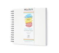 MEEDEN 8"x 8" Oil Pastel Paper Pad: 140lb/300gsm, 30 Sheets Fine Textured