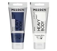 MEEDEN Acrylic Paint Payne's Gray: 100ml/3.38oz x 2 with Titanium White