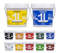 MEEDEN Acrylic Paint Set: 1L /33.8oz x 12 colours Large Bulk Acrylic Paints