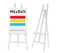 MEEDEN Art Easel Stand for Display: Adjustable Wooden Stands for Sign - A Frame Painting Easel for Canvas up to 60" for Artist Adults Drawing Picture Poster - White