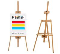 MEEDEN Art Painting Easel: A Frame Solid Beech Wooden Easel, Easel Stand for Painting, Artist Easel Holds Canvas up to 43", Natural