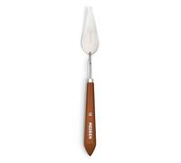 MEEDEN Artist Mixing Palette Knife: 9.84" Flexible Stainless Steel Art Scraper Knife with Wooden Handle - Oil Painting Accessories for Acrylic Gouache, Canvas, #12