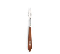 MEEDEN Artist Spatula Palette Knife: 8.86" Flexible Stainless Steel Art Pallet Scraper Knife with Wood Handle for Canvas, DIY Crafts, #4