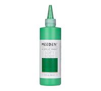 MEEDEN Green Light Acrylic Paint: 250ml/8.8oz Soft Body Bulk Acrylic Colours in Squeeze Bottle - Fluid Flow Art Paints for Artists Canvas Painting