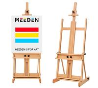MEEDEN H-Frame Painting Easel: Solid Beech Wooden Artist Easel - Easel Stand for Painting Holds Canvas Up to 78" - Adjustable Art Easel for Adult Students Studio Painting