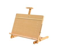 MEEDEN Large H-Frame Drawing Board Easel: Beech Wooden Tabletop Easel | Adjustable Artist Drawing & Sketching Board for Artists, Teens, Painters Holds Canvas up to 23" high